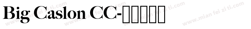 Big Caslon CC字体转换